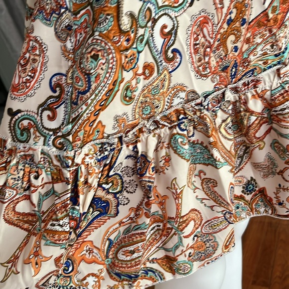 Halter Paisley Print Dress with Fashionable Ruffle Trim Fabric Belt - Picture 5 of 5